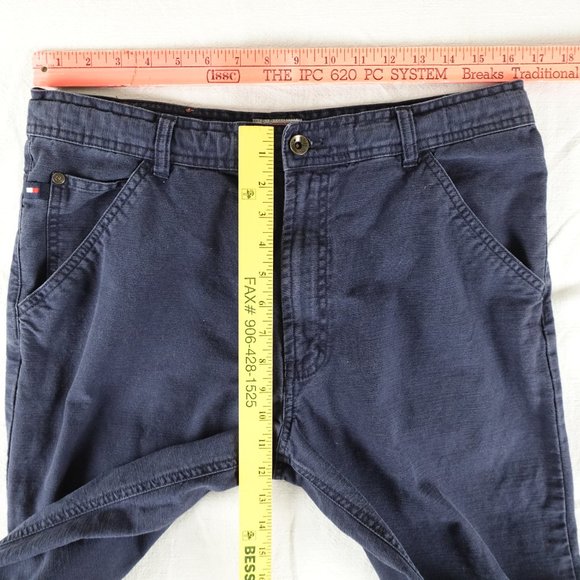 Tommy Hilfiger Red Label Denim Pants Men's 32x33 Straight Leg 100% Cotton - Picture 11 of 12